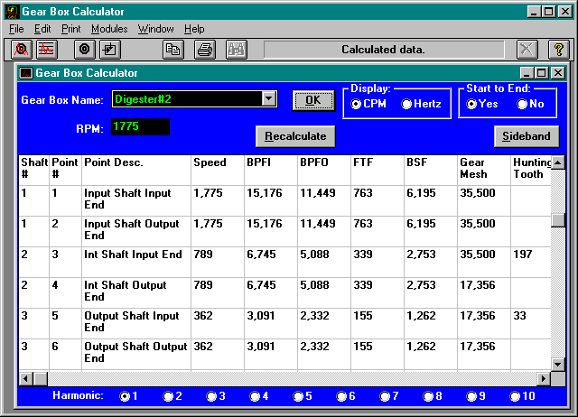 Machine Calculator Screen